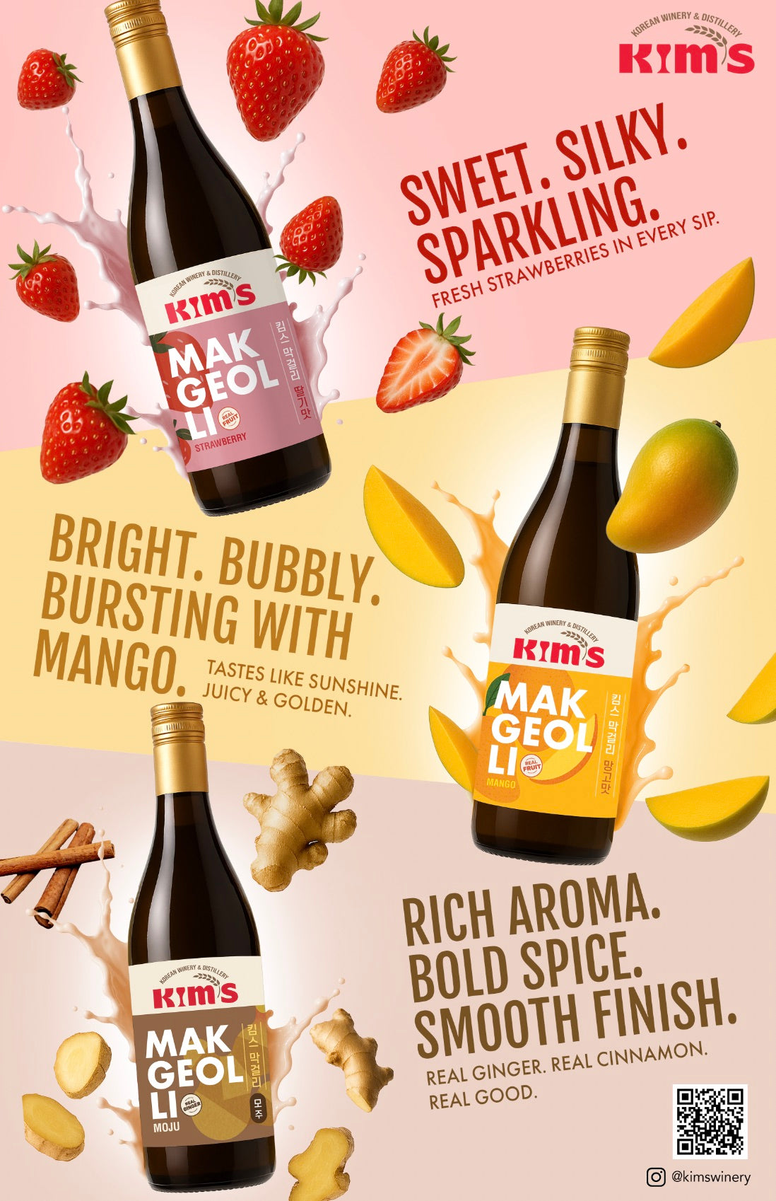 Kim’s Makgeolli Party Pack (8 bottles + 4 bowls)