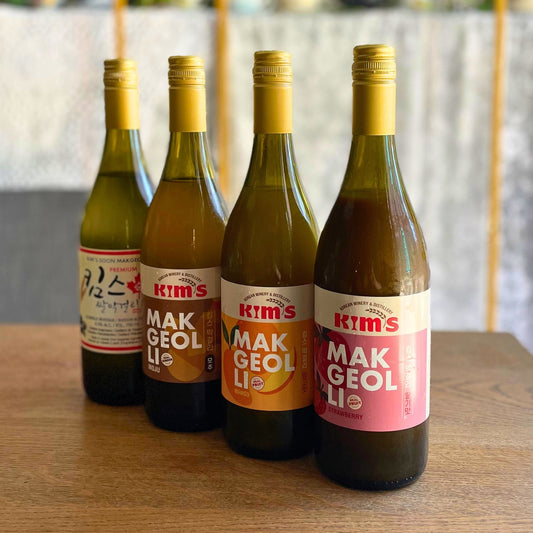 Kim’s Makgeolli Starter Set (4 bottles + 1 bowl)