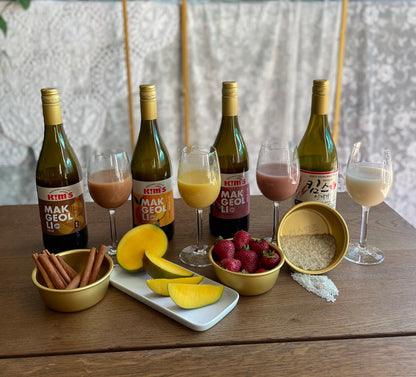 Kim’s Makgeolli Starter Set (4 bottles + 1 bowl)