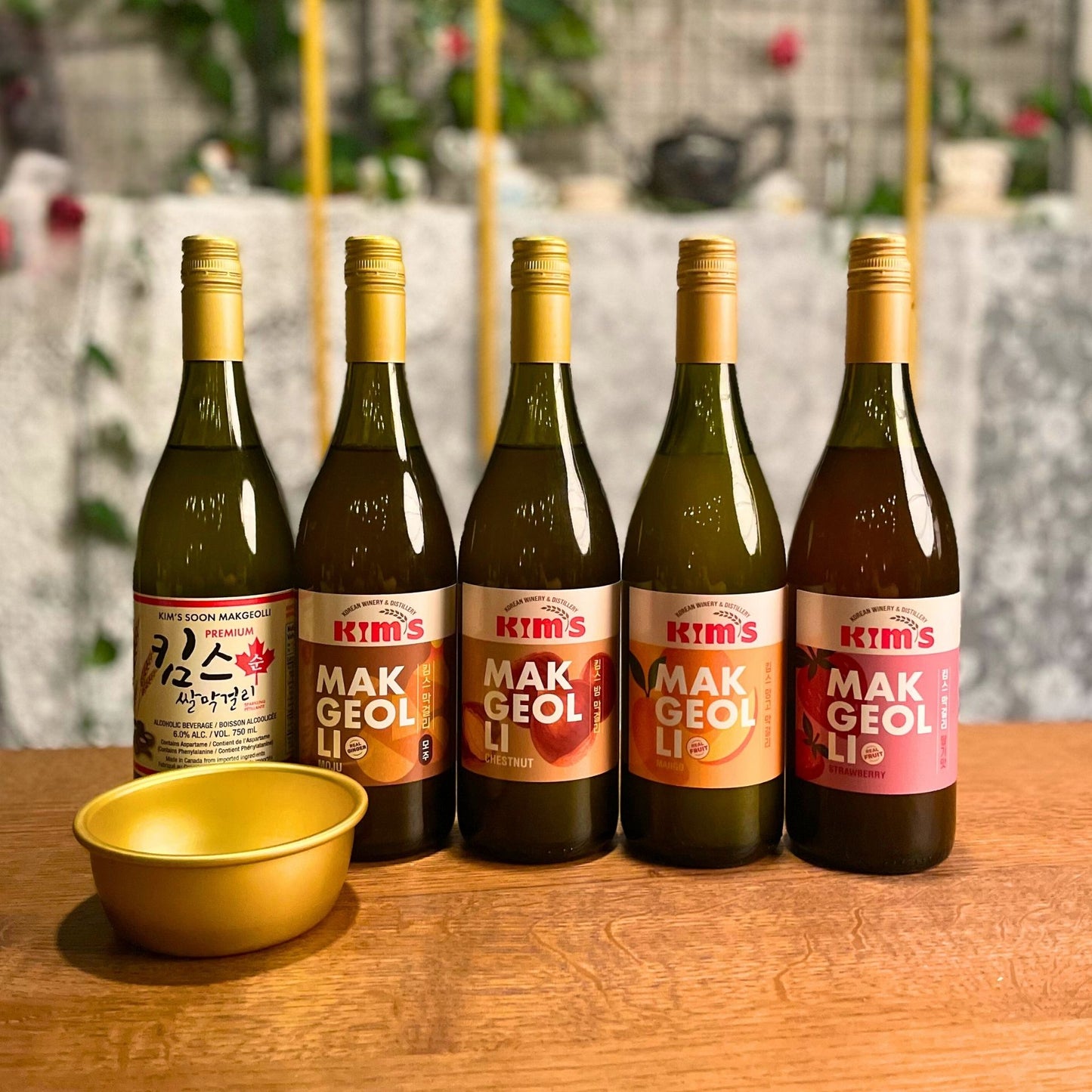 Kim’s Makgeolli Starter Set (5 bottles + 1 bowl)