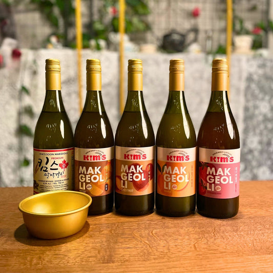 Kim’s Makgeolli Starter Set (5 bottles + 1 bowl)